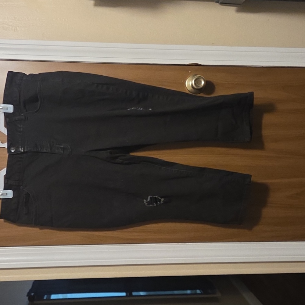 💖 Royalty For Me Black Slim Stretch Crop Pants
